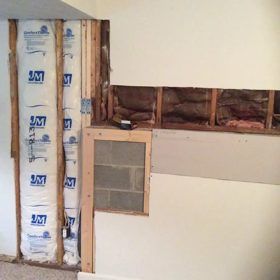 Wall insulation replacement during Odor Removal & Deodorization in North Londonderry